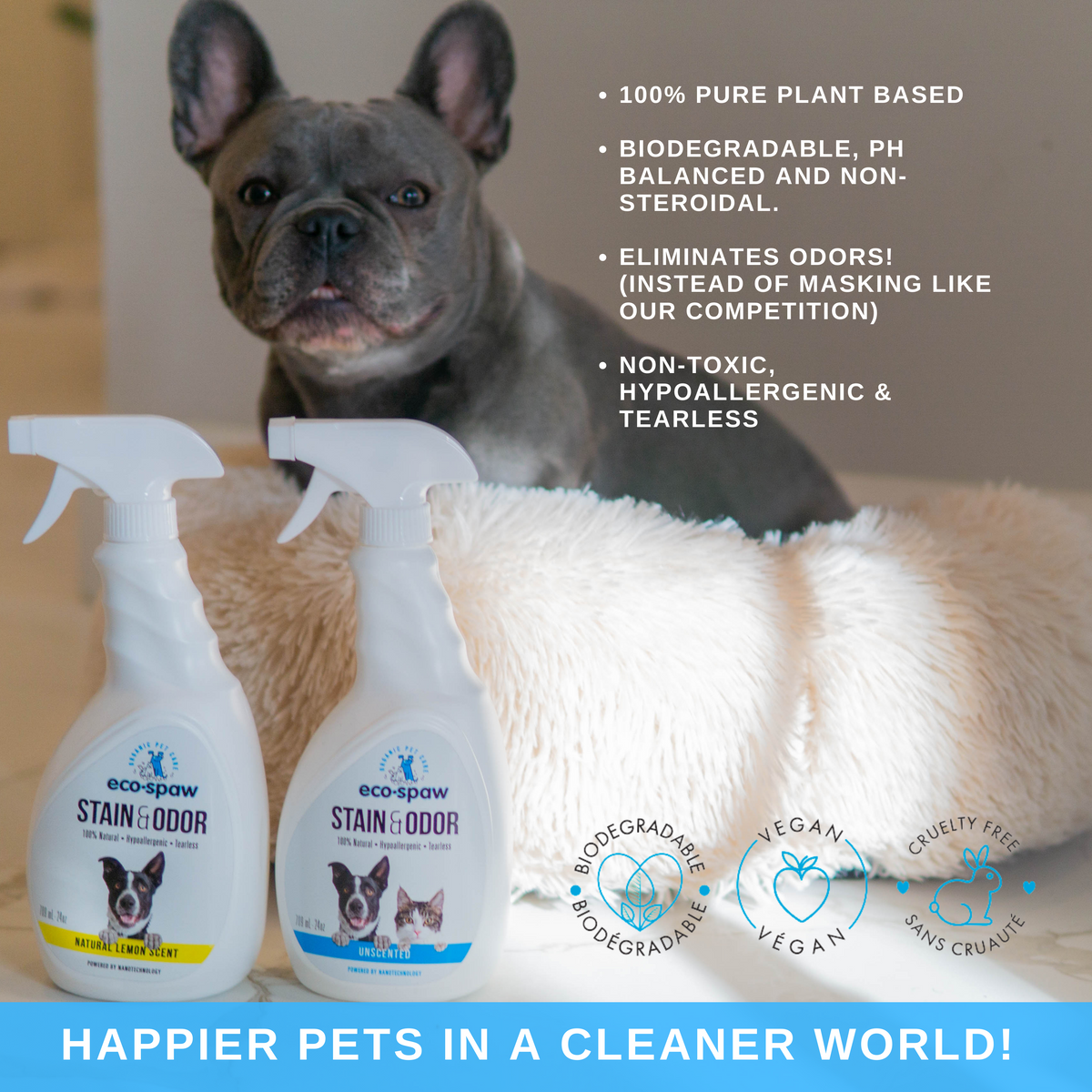 Ecos pet stain and odor clearance remover